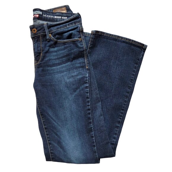 Denizen From Levis Womens Modern Boot Cut Jeans Denim Mid Rise Blue 27X32 - Picture 1 of 11